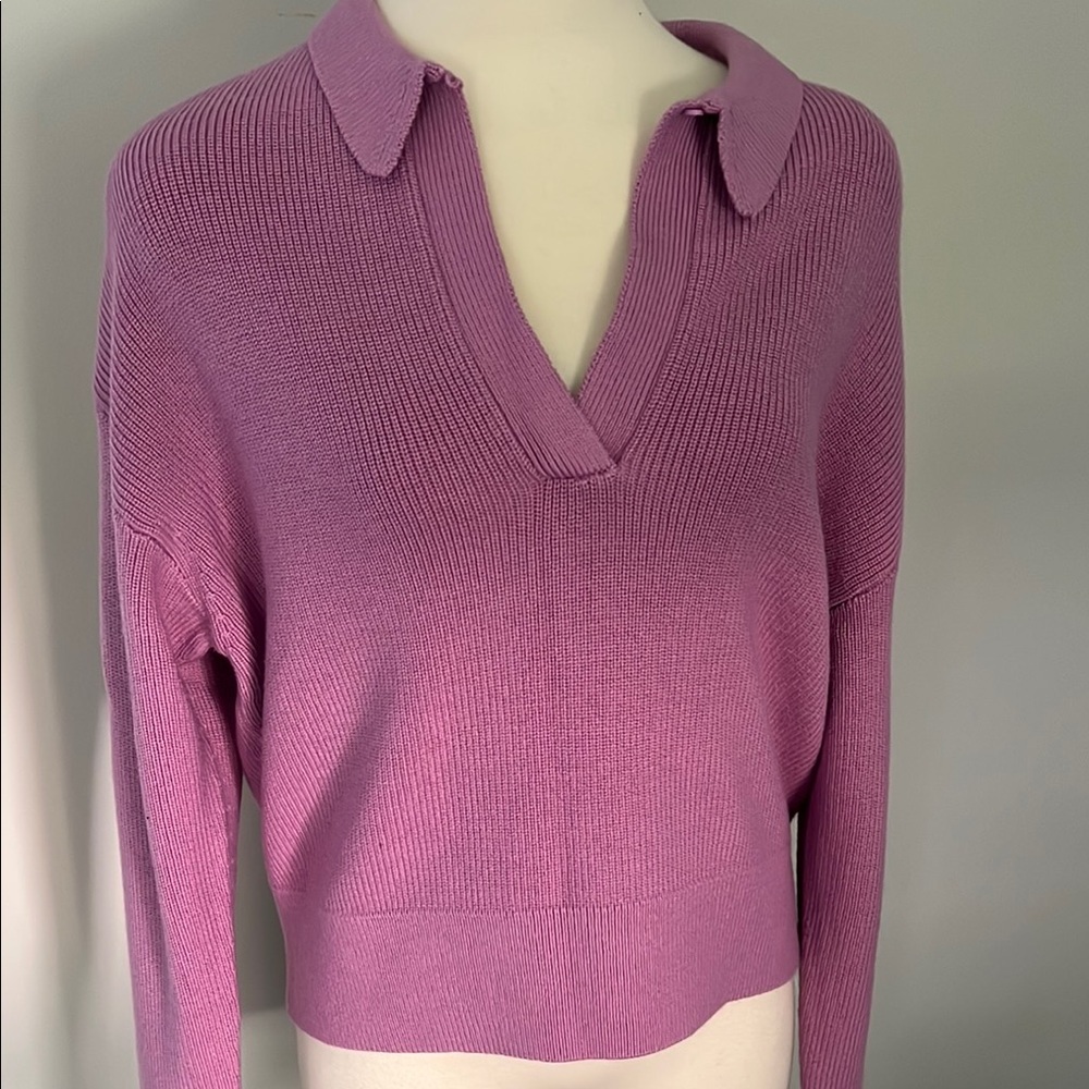 Lululemon Athletica Dahlia Mauve V-Neck Sweater